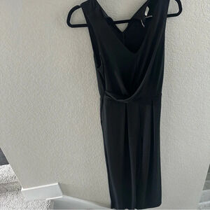 A new day target black wide leg drape front jumpsuit